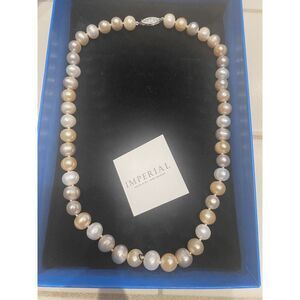 Imperial Pearls 16-17” 8.5-9.5mm Cultured Freshwater Pearl Necklace SS Clasp
